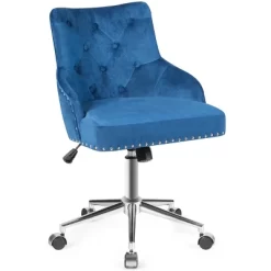 Tangkula Velvet Desk Chair Upholstered 360°Swivel Height Adjustable Rolling Office Chair For Office Bedroom Living Room 17 Tangkula Velvet Desk Chair Upholstered 360°Swivel Height Adjustable Rolling Office Chair For Office Bedroom Living Room -HOMCOM Store GUEST 4b010694 bca8 4d0e 9a12 3ce5d24d65b9