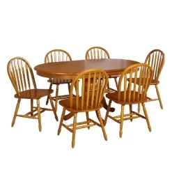 7pc Lancaster Dining Set - Buylateral -HOMCOM Store GUEST 4c4f83a9 a04e 4644 8c38 d890feb9a2c7