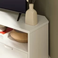 Cara Mid-Century Modern 3 Drawer Corner TV Stand For TVs Up To 58" - Saracina Home -HOMCOM Store GUEST 4d460d9d e580 44a2 a814 3c51012cc883