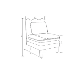 Bencia Slipper Chair Mustard - Opalhouse™ Designed With Jungalow™ -HOMCOM Store GUEST 4d80f964 dbda 460c 8ee2 654eb7314d72