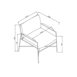 Faux Leather & Metal Accent Chair - Black/Brown - Hearth & Hand™ With Magnolia -HOMCOM Store GUEST 4e635009 68d5 4967 b3d3 447b3cfde562