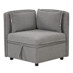 122.8" Minimalist Convertible Modular Sofa, Upholstered Sectional Sofa Couch With 5 Pillows-ModernLuxe -HOMCOM Store GUEST 4f5df18d 3a41 40e4 ab5d d5cf1bbfde15