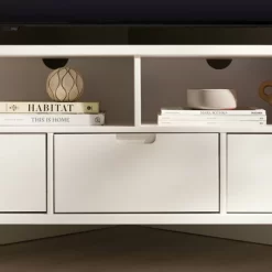 Cara Mid-Century Modern 3 Drawer Corner TV Stand For TVs Up To 58" - Saracina Home -HOMCOM Store GUEST 4fd87e73 4820 481c 992e dd4b9bda1b48