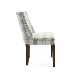 2pk Harman Contemporary Upholstered Plaid Dining Chairs Gray/Light Beige/Brown - Christopher Knight Home -HOMCOM Store GUEST 51abdcd1 98ba 4f06 aac9 75ce5b27b4d7