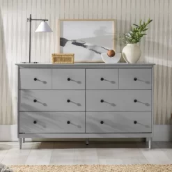 Stiva Classic Mid-Century Modern Horizontal 6 Drawer Dresser - Saracina Home 22 Stiva Classic Mid-Century Modern Horizontal 6 Drawer Dresser - Saracina Home -HOMCOM Store GUEST 55a1bf06 cdad 4041 80a8 dbce1286add0