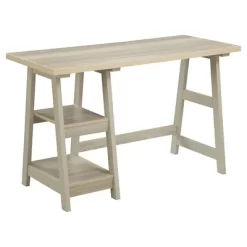 Designs2Go Trestle Desk With Shelves - Breighton Home 29 Designs2Go Trestle Desk With Shelves - Breighton Home -HOMCOM Store GUEST 56518931 3089 42a6 88ab f60331c97f7f