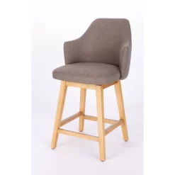 Kinston Swivel Curved Back Upholstered Counter Height Barstool - Threshold™ 21 Kinston Swivel Curved Back Upholstered Counter Height Barstool - Threshold™ -HOMCOM Store GUEST 585574a8 4152 4afb 9413 75eba22346a7