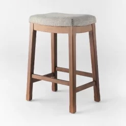 Candor Wood And Upholstered Saddle Counter Height Barstool - Threshold™ 14 Candor Wood And Upholstered Saddle Counter Height Barstool - Threshold™ -HOMCOM Store GUEST 5b16e3f6 659a 452c 94c6 c37d9de19550