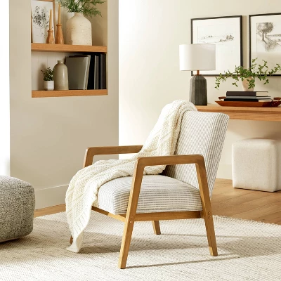 Upholstered Wood Framed Accent Arm Chair - Hearth & Hand™ With Magnolia 2 Upholstered Wood Framed Accent Arm Chair - Hearth & Hand™ With Magnolia - Image 2