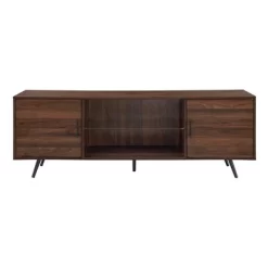 2 Door Mid-Century Modern Wood Storage TV Stand For TVs Up To 80" - Saracina Home -HOMCOM Store GUEST 5c5500e9 ceea 4ccd 98a6 a8f014d1cbc5