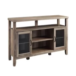Rustic Transitional Double Door Highboy Buffet - Saracina Home -HOMCOM Store GUEST 5d895749 a009 4c12 a4de 272f335b6ae3