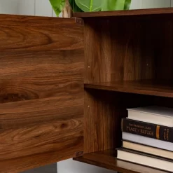 2 Door Mid-Century Modern Wood Storage TV Stand For TVs Up To 80" - Saracina Home -HOMCOM Store GUEST 5faba6fd cf5d 430a ac22 16488fc6a4a7