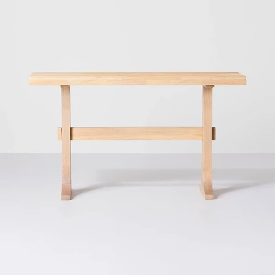 Pedestal Wood Console Table - Natural - Hearth & Hand™ With Magnolia 2 Pedestal Wood Console Table - Natural - Hearth & Hand™ With Magnolia - Image 2