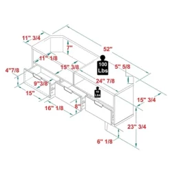 Cara Mid-Century Modern 3 Drawer Corner TV Stand For TVs Up To 58" - Saracina Home -HOMCOM Store GUEST 63003f1f 44d7 4165 9d1a 122bd84a0d5d