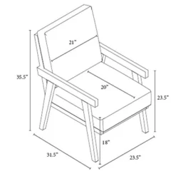 Grantsville Wood Frame Accent Chair With Grid Back - Threshold™ Designed With Studio McGee 11 Grantsville Wood Frame Accent Chair With Grid Back - Threshold™ Designed With Studio McGee -HOMCOM Store GUEST 63af688c c6d7 4926 8635 a7774e315ee8