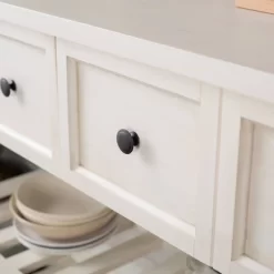 48" Farmhouse Solid Wood 2 Drawer Buffet White - Saracina Home 18 48" Farmhouse Solid Wood 2 Drawer Buffet White - Saracina Home -HOMCOM Store GUEST 647ab7e8 3c9a 4e65 bc71 7f38e193a85e