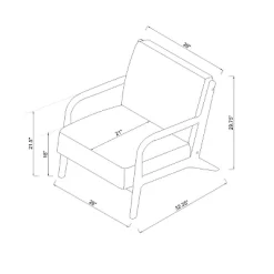 Esters Wood Armchair - Threshold™ 18 Esters Wood Armchair - Threshold™ -HOMCOM Store GUEST 671b808a 0f51 4b1b 8bb1 34be7d271a3c