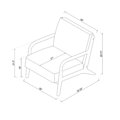 Esters Wood Armchair - Threshold™ 5 Esters Wood Armchair - Threshold™ - Image 5