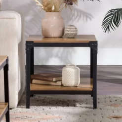 Set Of 2 Benny Urban Industrial Angle Iron Side Tables - Saracina Home 23 Set Of 2 Benny Urban Industrial Angle Iron Side Tables - Saracina Home -HOMCOM Store GUEST 6787a235 c482 4325 8c73 2cb21fa3a98b