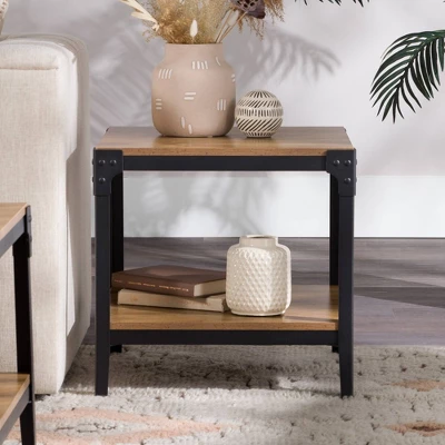 Set Of 2 Benny Urban Industrial Angle Iron Side Tables - Saracina Home 9 Set Of 2 Benny Urban Industrial Angle Iron Side Tables - Saracina Home - Image 9