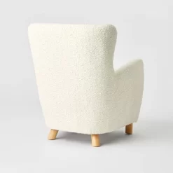 Kessler Wingback Faux Sherling Accent Chair Cream - Threshold™ Designed With Studio McGee 9 Kessler Wingback Faux Sherling Accent Chair Cream - Threshold™ Designed With Studio McGee -HOMCOM Store GUEST 68e4f7d2 06d7 4346 a79c 29467f3335bf