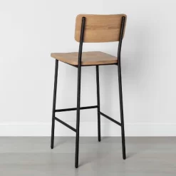 Wood & Steel Bar Stool - Natural/Black - Hearth & Hand™ With Magnolia 8 Wood & Steel Bar Stool - Natural/Black - Hearth & Hand™ With Magnolia -HOMCOM Store GUEST 6eaa47a6 9822 41a0 a64f 3de14d1eaffd