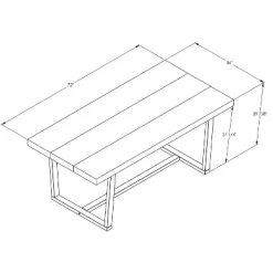 72" Modern Farmhouse Solid Wood Distressed Plank Top Dining Table - Saracina Home 10 72" Modern Farmhouse Solid Wood Distressed Plank Top Dining Table - Saracina Home -HOMCOM Store GUEST 771a4c0c 29dd 4c84 ae48 88970e06f0cd