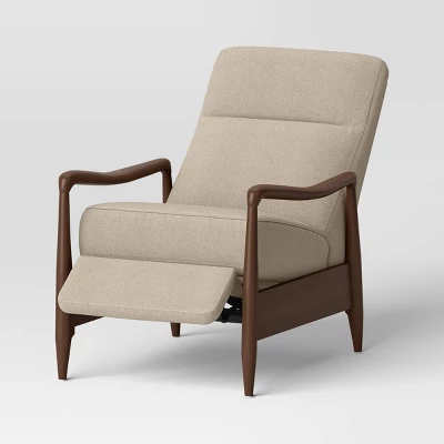 Dusk Mid-Century Wooden Arm Recliner - Threshold™ 4 Dusk Mid-Century Wooden Arm Recliner - Threshold™ - Image 4