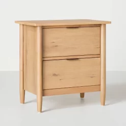 2-Drawer Wood Nightstand - Hearth & Hand™ With Magnolia -HOMCOM Store GUEST 7813b1a6 6873 41ca b140 736925a181e7