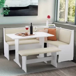 Penrose Storage Nook Dining Set - Linon -HOMCOM Store GUEST 7b108c90 195a 4248 bd3a 6d7d34ee6a1d