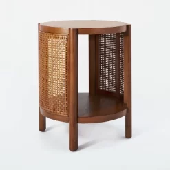 Portola Hills Woven Accent Table - Threshold™ Designed With Studio McGee -HOMCOM Store GUEST 7b7ad58d 979c 4664 ae8c 9d271e797623