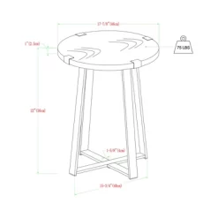 Wrightson Urban Industrial Faux Wrap Leg Round Side Table - Saracina Home 22 Wrightson Urban Industrial Faux Wrap Leg Round Side Table - Saracina Home -HOMCOM Store GUEST 7c8eb180 aa62 45be 8b92 e4e083adc565
