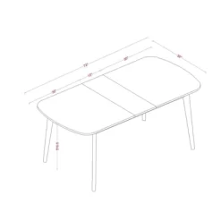 Astrid Mid-Century Drop Leaf Dining Table - Threshold™ 13 Astrid Mid-Century Drop Leaf Dining Table - Threshold™ -HOMCOM Store GUEST 804508c4 e30b 4c64 8f04 e4df960068df