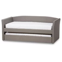 Twin Camino Modern And Contemporary Faux Leather Upholstered Daybed With Guest Trundle Bed - Baxton Studio 12 Twin Camino Modern And Contemporary Faux Leather Upholstered Daybed With Guest Trundle Bed - Baxton Studio -HOMCOM Store GUEST 81371f9a 7abc 4186 bdc5 10b187ea8a84