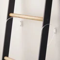 6' Wood & Steel Blanket Ladder Black/Natural - Hearth & Hand™ With Magnolia -HOMCOM Store GUEST 832b7fc2 080d 49de aa60 67ff10fe265d