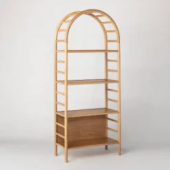72" Holladay Curved Wooden Bookcase - Threshold™ Designed With Studio McGee 23 72" Holladay Curved Wooden Bookcase - Threshold™ Designed With Studio McGee -HOMCOM Store GUEST 84aacca0 2437 4d03 8b04 6e3f30c27fb1