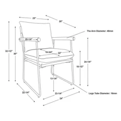 Cushioned Metal & Wood Accent Arm Chair - Cream/Black - Hearth & Hand™ With Magnolia -HOMCOM Store GUEST 84c70339 8fe6 4d7e 9c25 b29cf77d6a96