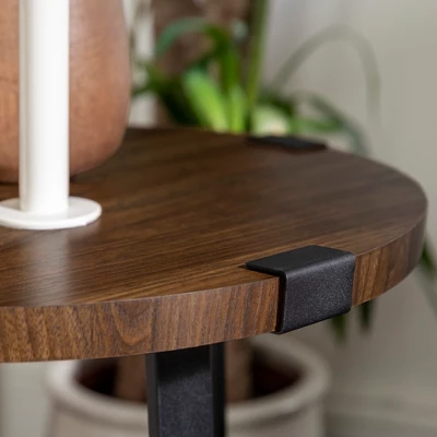 Wrightson Urban Industrial Faux Wrap Leg Round Side Table - Saracina Home 6 Wrightson Urban Industrial Faux Wrap Leg Round Side Table - Saracina Home - Image 6