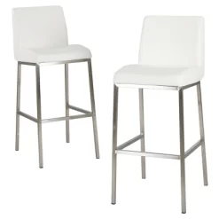 30" Vasos Bonded Leather Barstool Set 2ct - Christopher Knight Home -HOMCOM Store GUEST 8e33dab8 471c 4dbc 87e7 e90d14d45927