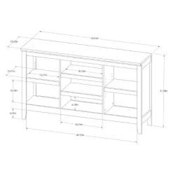 32" Carson Horizontal Bookcase With Adjustable Shelves - Threshold -HOMCOM Store GUEST 8ed9f35d 4de6 4ad0 bc2b cfd89c35e08c