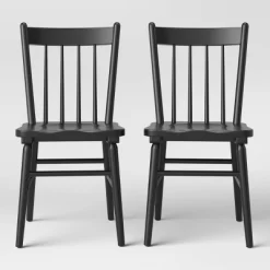 Set Of 2 Hassell Wood Dining Chair - Threshold™ -HOMCOM Store GUEST 8f779746 dab5 45fe 9afd f86a6e77aadc