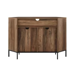 Atticus Modern Farmhouse 2 Door Corner TV Stand For TVs Up To 55" Rustic Oak - Saracina Home 14 Atticus Modern Farmhouse 2 Door Corner TV Stand For TVs Up To 55" Rustic Oak - Saracina Home -HOMCOM Store GUEST 900f6adf 45c0 46b7 af93 6ba1b19d3f99