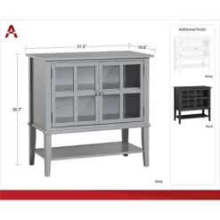 Durham 2 Door Storage Cabinet - Room & Joy -HOMCOM Store GUEST 9091c0de 5005 4e42 9aeb e3059ab96d7b