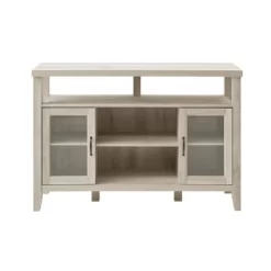 Rustic Transitional Double Door Highboy Buffet - Saracina Home -HOMCOM Store GUEST 90926930 4fb2 4ce3 87d4 0ebc817796ba