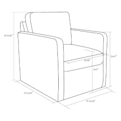Pinetops Swivel Base Accent Chair - Threshold™ 13 Pinetops Swivel Base Accent Chair - Threshold™ -HOMCOM Store GUEST 9122e1e1 4b4a 4722 a4d8 a5610912f064