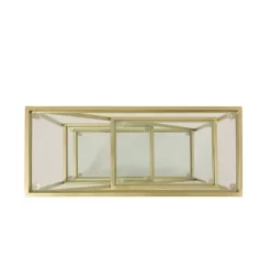 Kokesh Modern Glam Tempered Glass 3 Shelf Asymmetrical Bookcase Gold - Christopher Knight Home -HOMCOM Store GUEST 91617d1f b48c 4a5c 8204 aa965eb572df