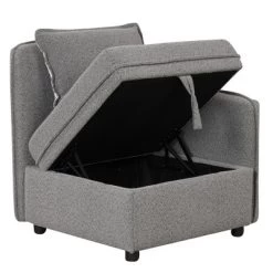 122.8" Minimalist Convertible Modular Sofa, Upholstered Sectional Sofa Couch With 5 Pillows-ModernLuxe -HOMCOM Store GUEST 91e3b404 7796 44c2 a384 ec2063b2ed7a