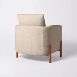 Elroy Faux Shearling Accent Chair With Wood Legs - Threshold™ Designed With Studio McGee 14 Elroy Faux Shearling Accent Chair With Wood Legs - Threshold™ Designed With Studio McGee -HOMCOM Store GUEST 9253b8cf 4e11 4a1b aeb0 11fec1e0f29d