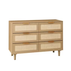 43.31" 6-Drawer Rattan Dresser For Living Room And Bedroom - ModernLuxe 12 43.31" 6-Drawer Rattan Dresser For Living Room And Bedroom - ModernLuxe -HOMCOM Store GUEST 938af7fc 3b13 4c05 8770 7e2c44b32b1c