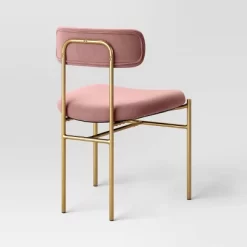 Orion Luxe Dining Chair With Brass Legs Blush Velvet - Threshold™ 6 Orion Luxe Dining Chair With Brass Legs Blush Velvet - Threshold™ -HOMCOM Store GUEST 95e896b0 31de 452f 9f0c 7e8bf7ba7238